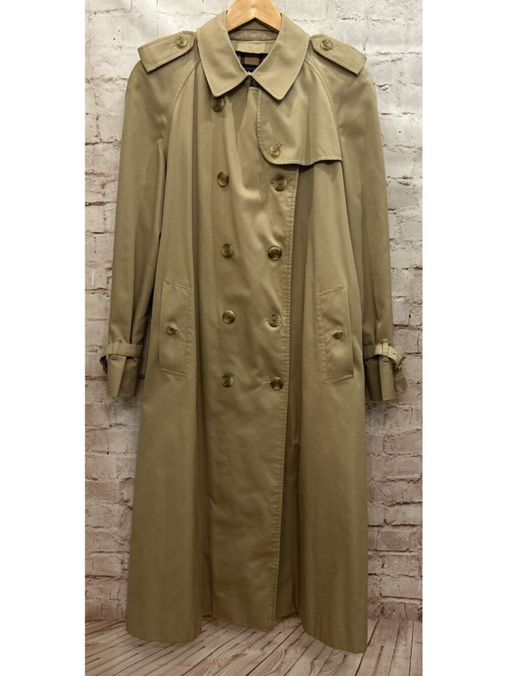 Vintage Burberrys’ Trench Coat Women 16 L? w/Liner Tan Waterloo *See Measurement